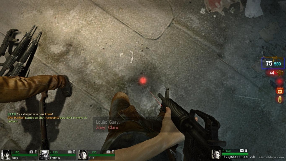 beta ellis replace louis to l4d1