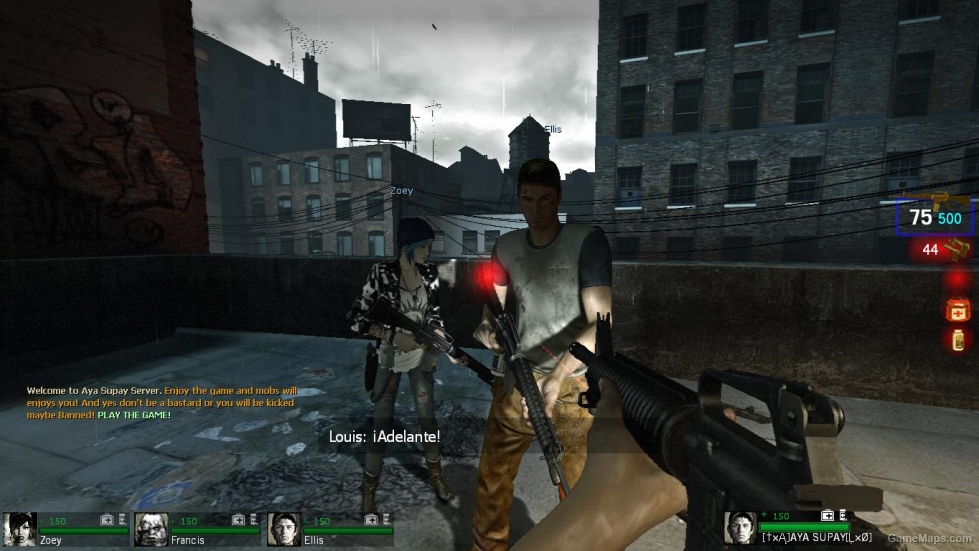 beta ellis replace louis to l4d1