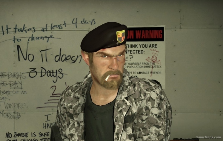 bill head hellsing black goatee L4D1