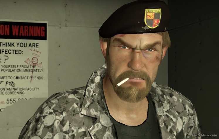 bill head hellsing black goatee L4D1
