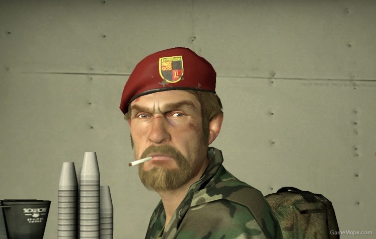 bill head hellsing red goatee L4D1