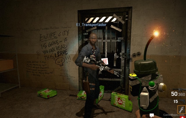 Black safe room doorL4D1