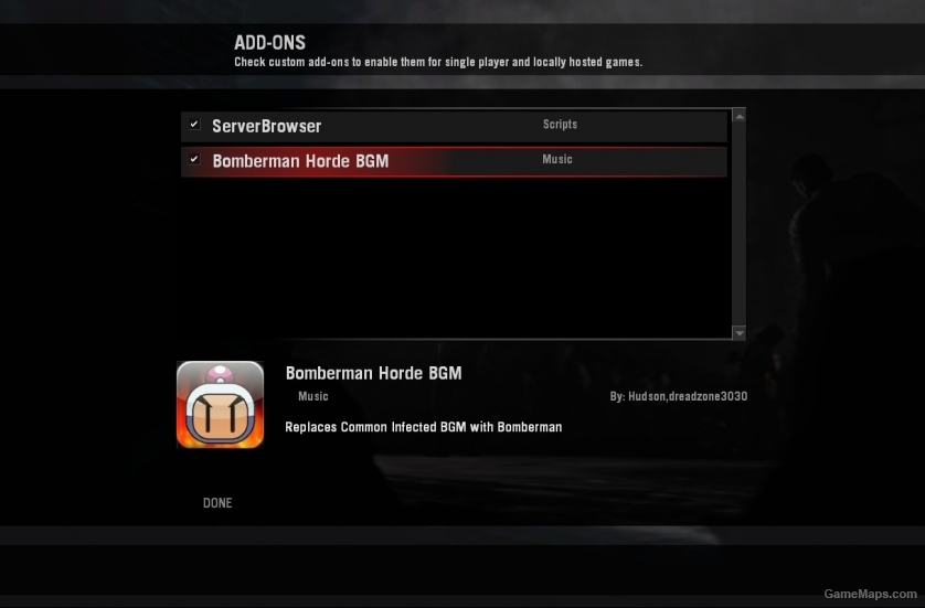 Bomberman BGM for Common Infected (L4D)
