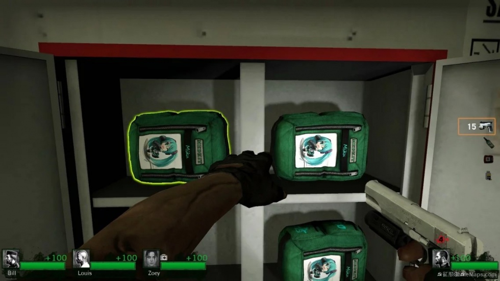 Cedric's green Medkit with Miku