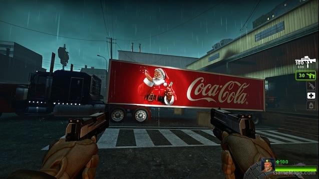 Coca Cola Christmas Semi Trailer