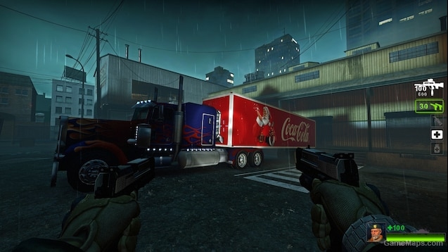 Coca Cola Christmas Semi Trailer