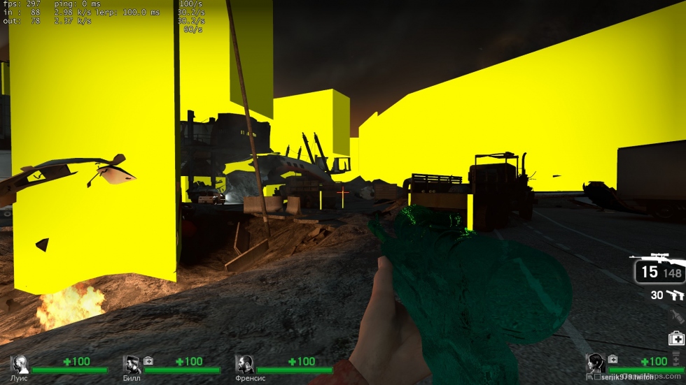 Colored invisible walls