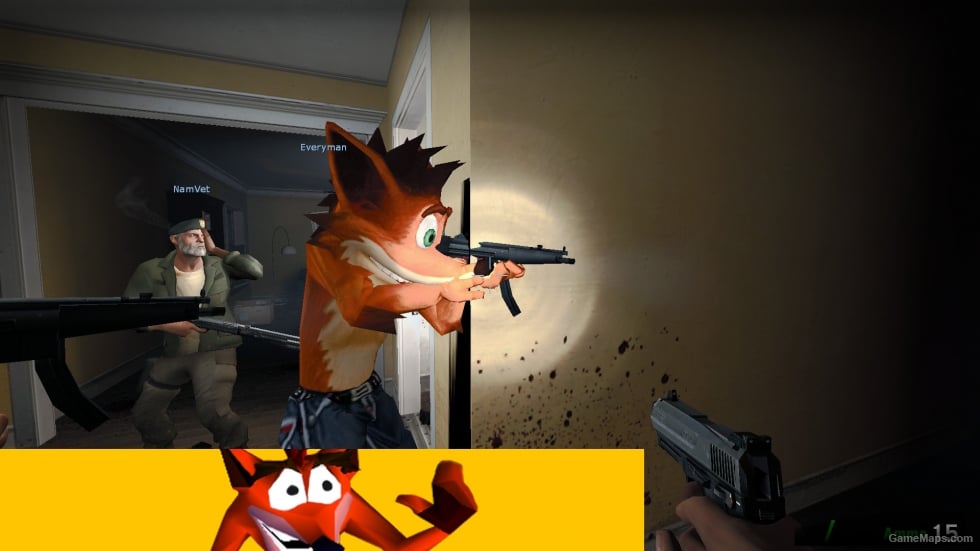 Crash Bandicoot replaces Louis MOD