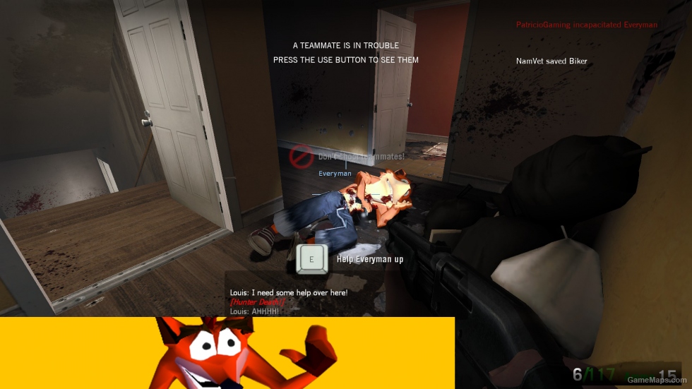 Crash Bandicoot replaces Louis MOD
