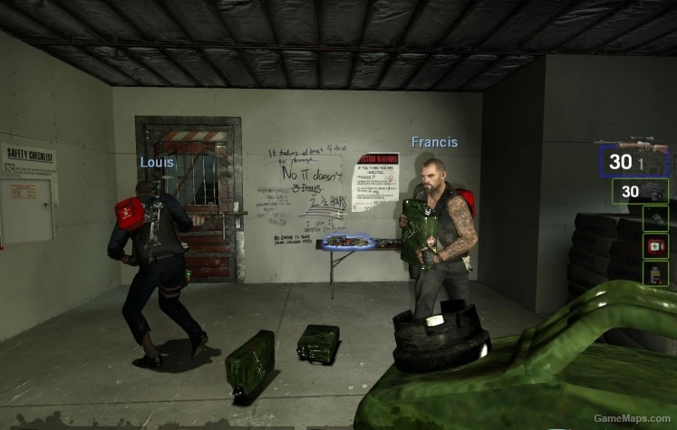 detailed rusty gascan Green L4D1