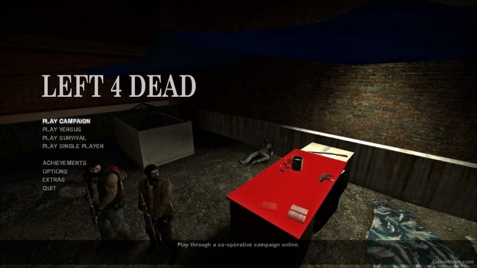 left 4 dead early 2007 main menu mod