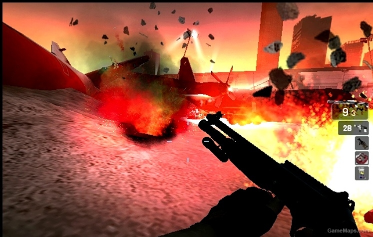 Explosive Burning Rock Tank