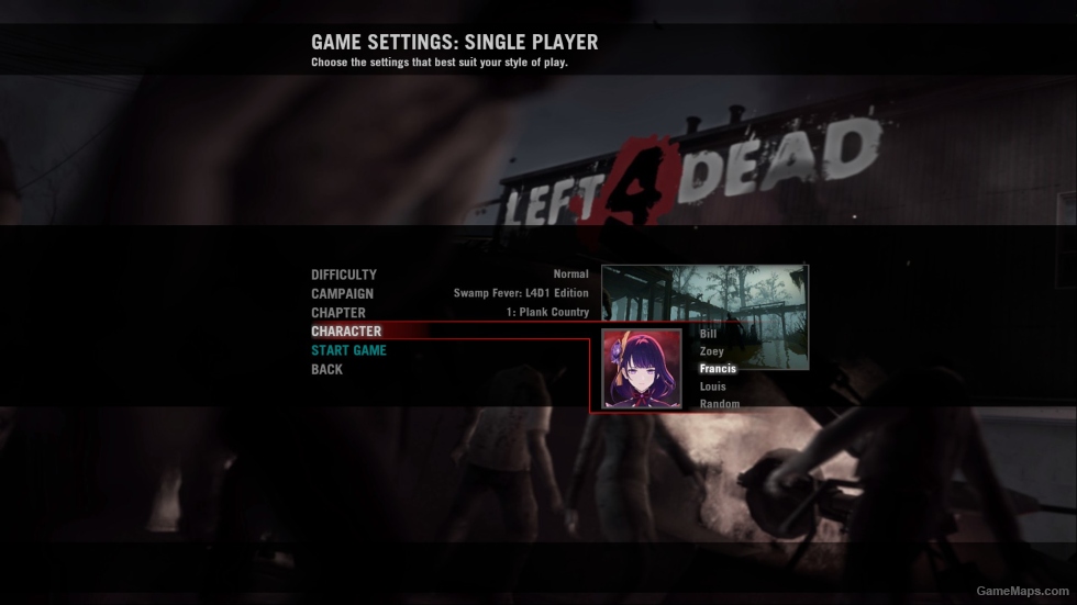 Genshin Impact - 4 survivor pack for Left 4 Dead 1