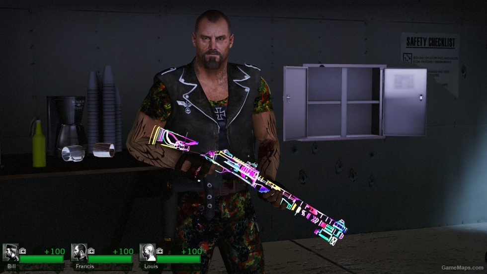 Glass Rainbow Killing Floor Gold Combat Shotgun(AnimatedTexture)
