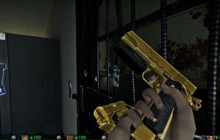 Gold 1911's (Shiny) (L4D1)