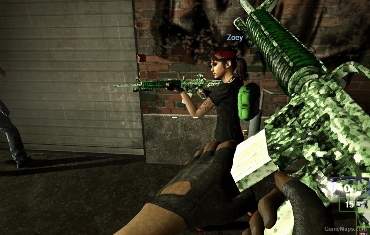 Green Camo M16 L4D1