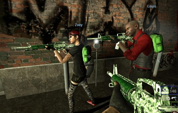 Green Camo M16 L4D1