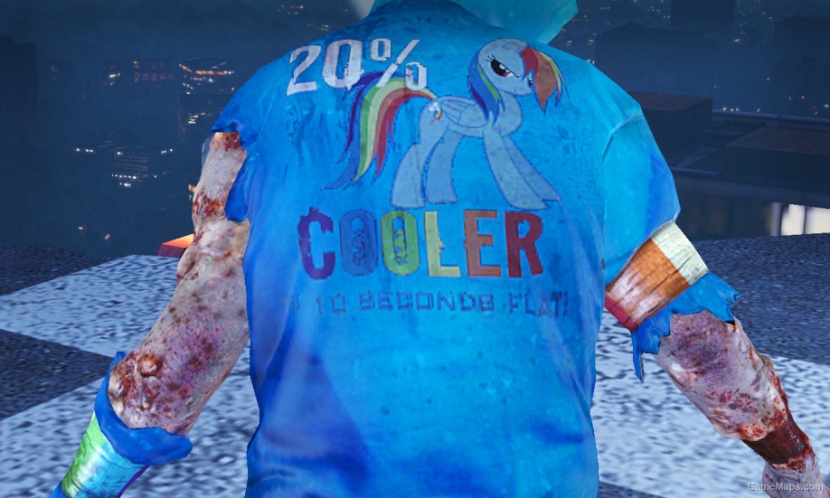 Hunter - Rainbow dash hoodie [L4D1]