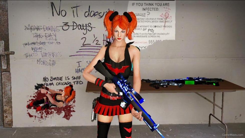 L4D-Foxy Red Bat replaces to Zoey