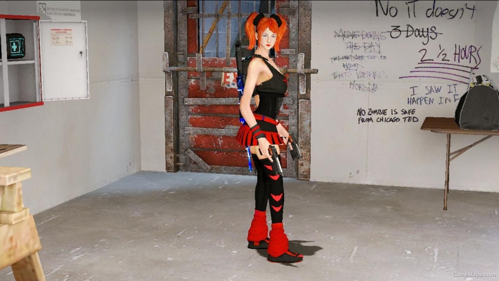 L4D-Foxy Red Bat replaces to Zoey