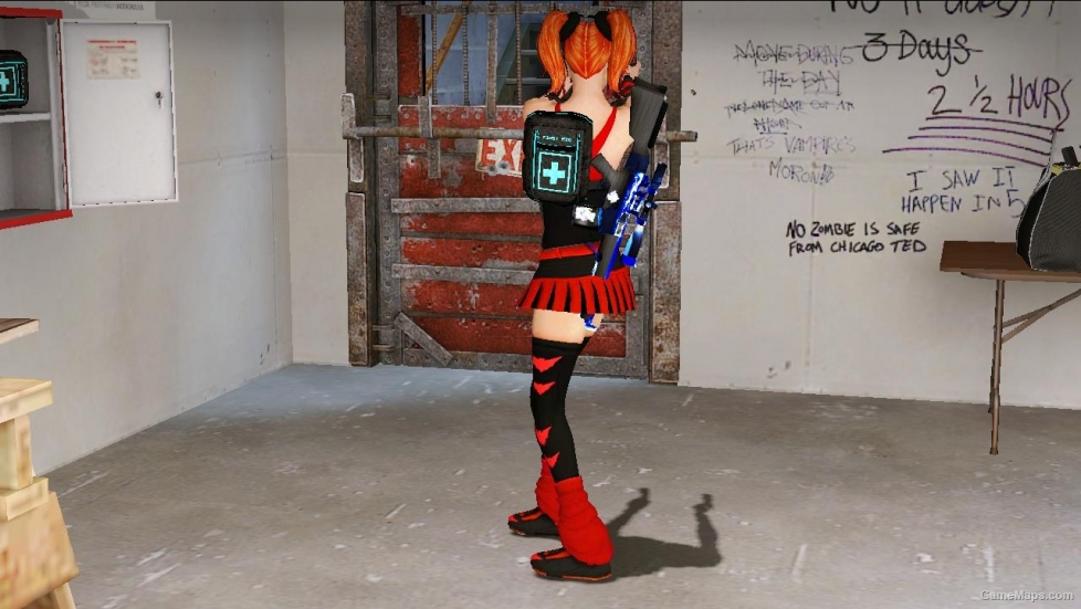 L4D-Foxy Red Bat replaces to Zoey