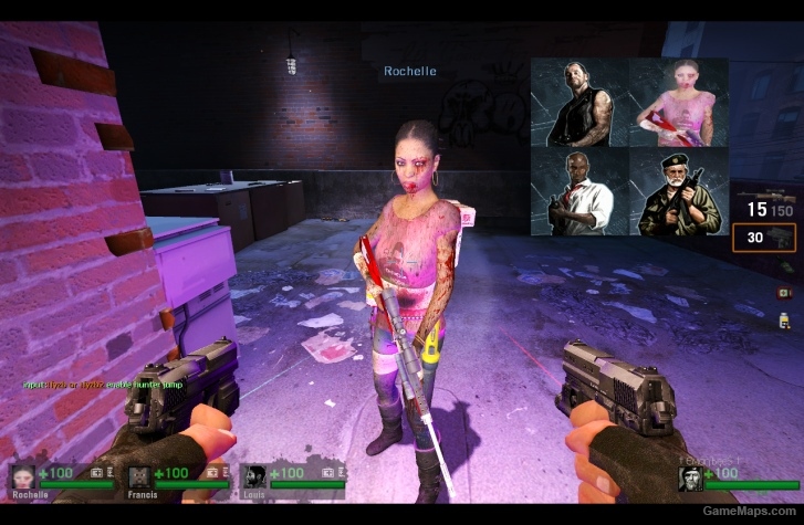 L4D1-BadassSurvivor Rochelle replaces Zoey