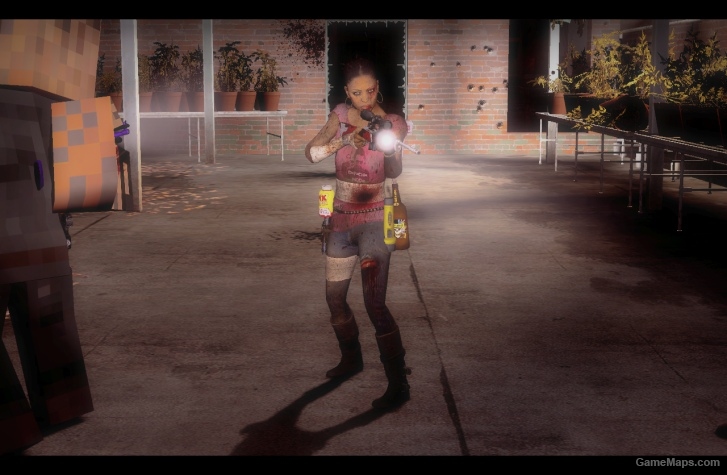 L4D1-BadassSurvivor Rochelle replaces Zoey