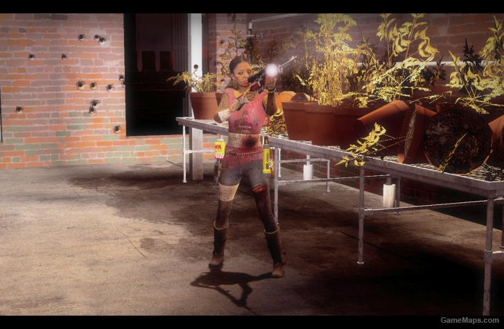 L4D1-BadassSurvivor Rochelle replaces Zoey