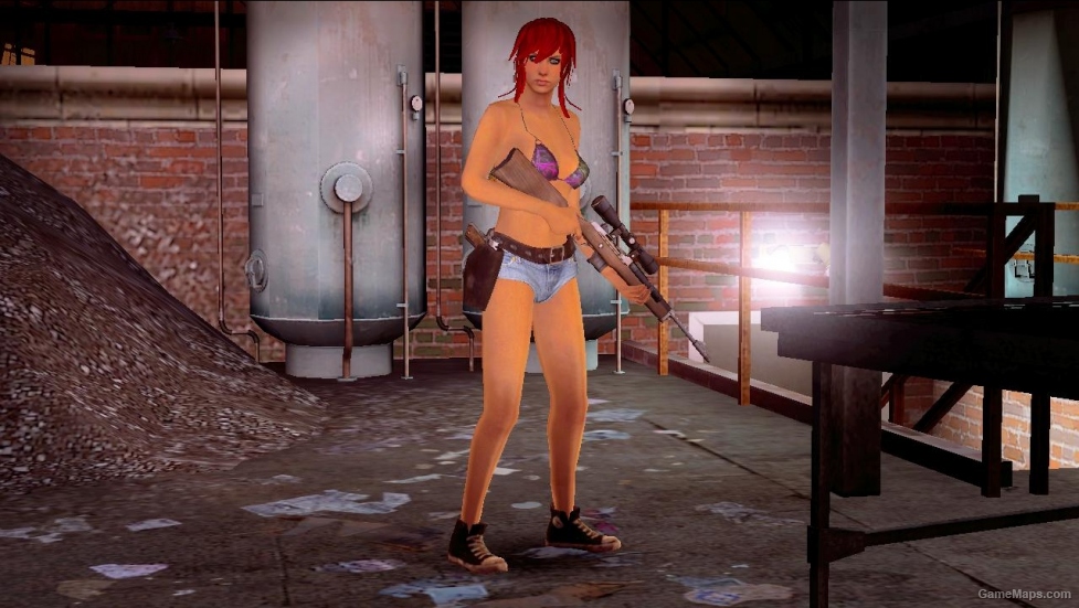 L4D1-Bikini Teen Angst Zoey red hair (in shorts)