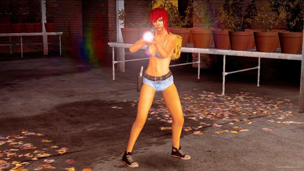 L4D1-Bikini Teen Angst Zoey red hair (in shorts)
