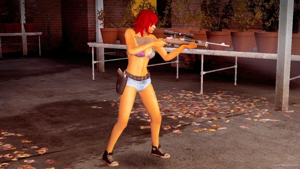 L4D1-Bikini Teen Angst Zoey red hair (in shorts)