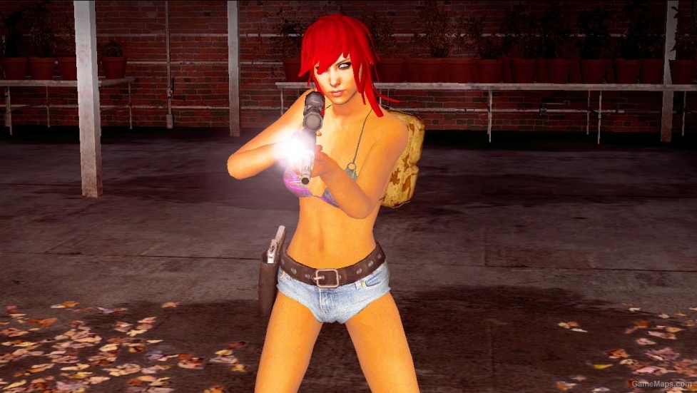 L4D1-Bikini Teen Angst Zoey red hair (in shorts)