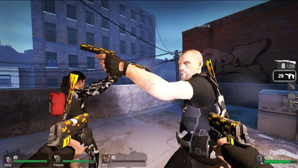 L4D1-Dual Pistol Blaze Skin
