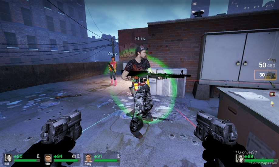 L4D1-Ellis Heaven & Hell replaces Louis