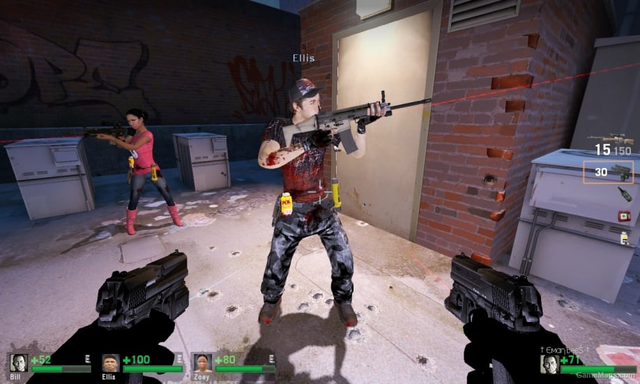 L4D1-Ellis Heaven & Hell replaces Louis