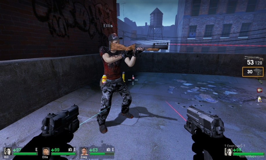 L4D1-Ellis Heaven & Hell replaces Louis