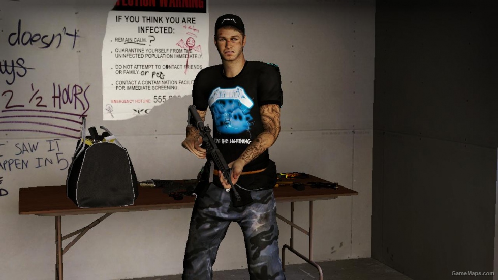 L4D1-Ellis Metallica (Ride the lightning) replaces to Louis