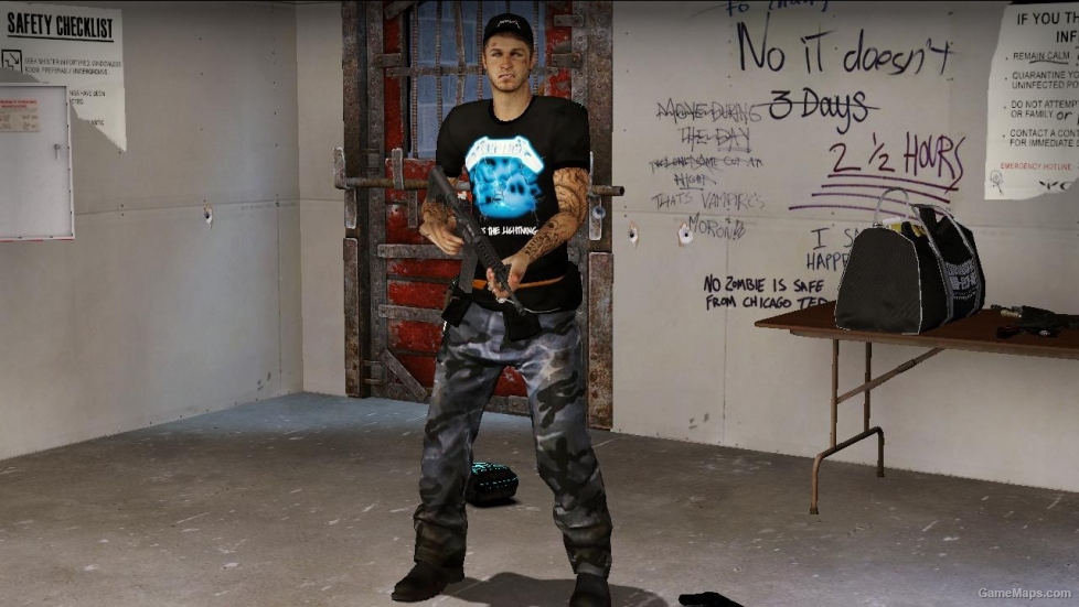 L4D1-Ellis Metallica (Ride the lightning) replaces to Louis