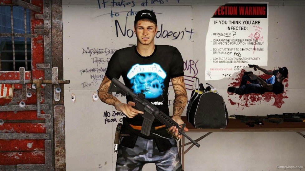 L4D1-Ellis Metallica (Ride the lightning) replaces to Louis