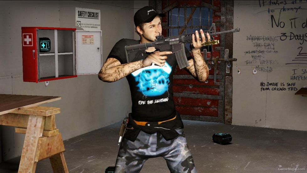 L4D1-Ellis Metallica (Ride the lightning) replaces to Louis