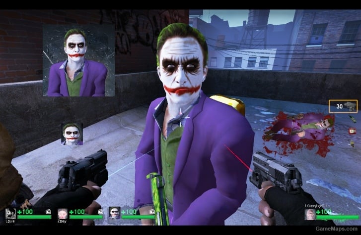 L4D1-Joker Nick replaces Bill