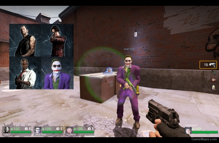 L4D1-Joker Nick replaces Bill