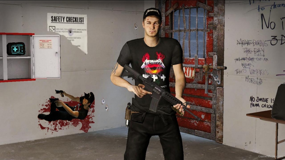 L4D1-Master of Puppets Ellis T-shirt replaces to Louis