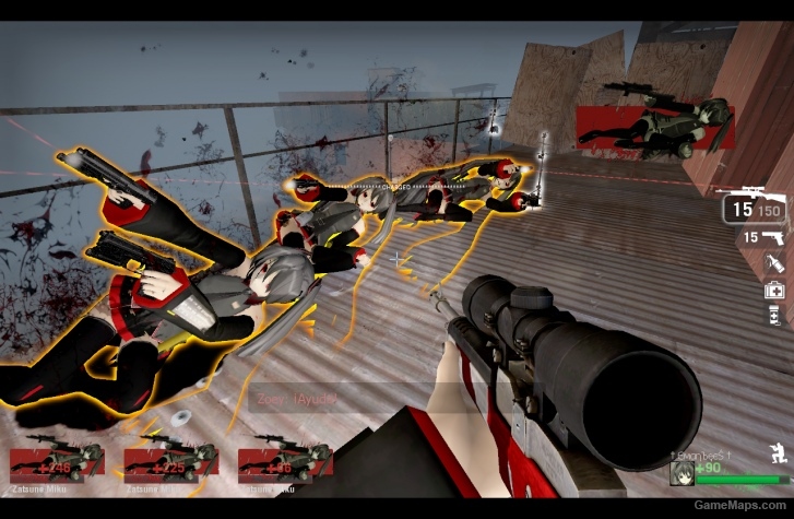 L4D1-Miku Zatsune replaces to zoey