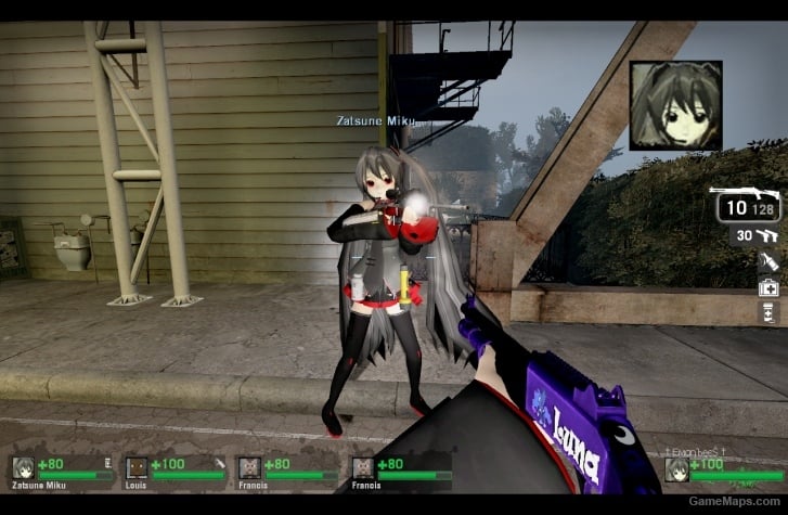 L4D1-Miku Zatsune replaces to zoey