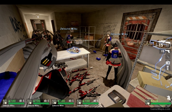 L4D1-Miku Zatsune replaces to zoey