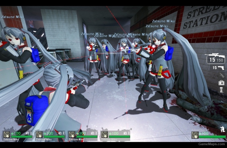L4D1-Miku Zatsune replaces to zoey