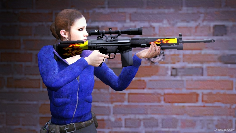 L4D1-Military Sniper Blaze Skin (Online)