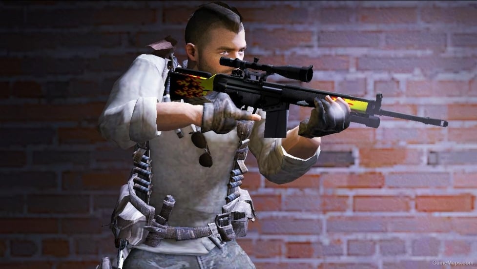 L4D1-Military Sniper Blaze Skin (Online)