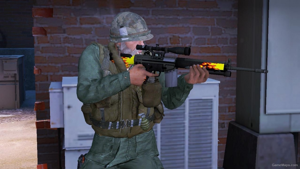 L4D1-Military Sniper Blaze Skin (Online)
